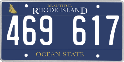 RI license plate 469617