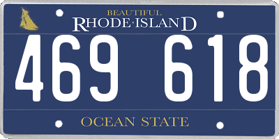 RI license plate 469618