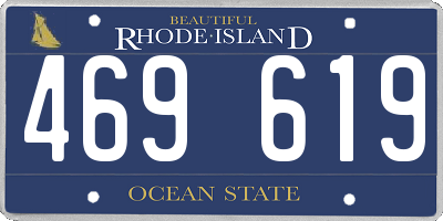 RI license plate 469619