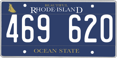 RI license plate 469620