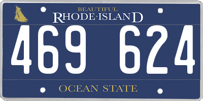 RI license plate 469624