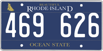 RI license plate 469626