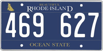 RI license plate 469627
