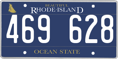 RI license plate 469628