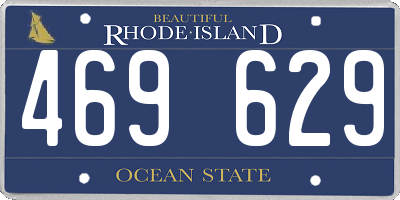 RI license plate 469629