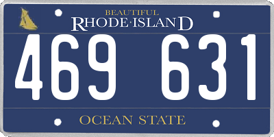 RI license plate 469631