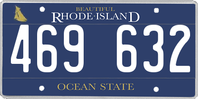 RI license plate 469632