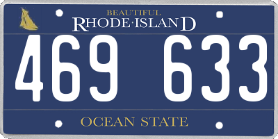 RI license plate 469633