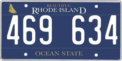 RI license plate 469634