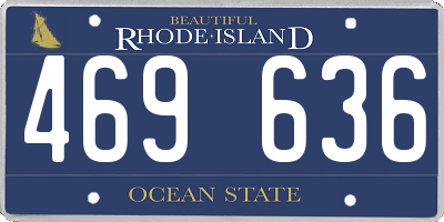 RI license plate 469636