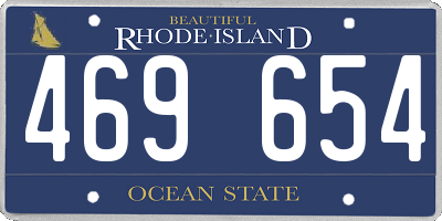 RI license plate 469654