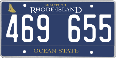 RI license plate 469655