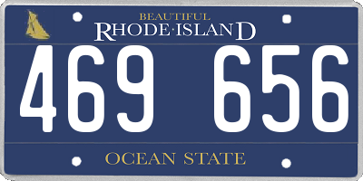 RI license plate 469656