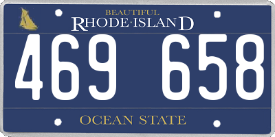 RI license plate 469658