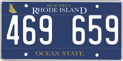 RI license plate 469659
