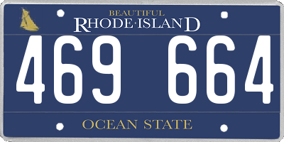 RI license plate 469664