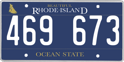 RI license plate 469673