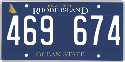 RI license plate 469674