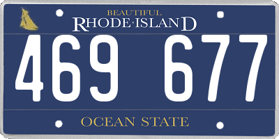 RI license plate 469677
