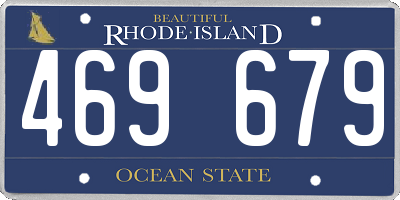 RI license plate 469679