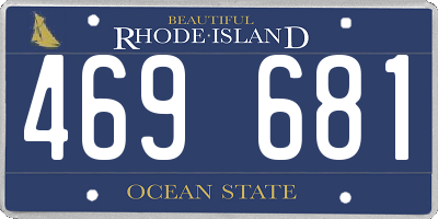 RI license plate 469681