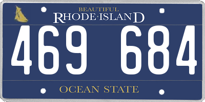 RI license plate 469684