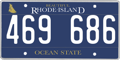 RI license plate 469686