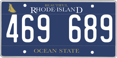 RI license plate 469689