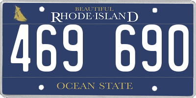 RI license plate 469690