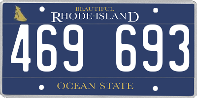 RI license plate 469693