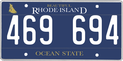 RI license plate 469694