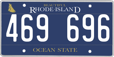 RI license plate 469696