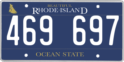 RI license plate 469697