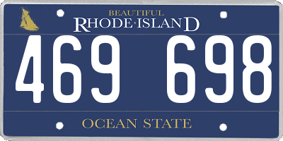 RI license plate 469698