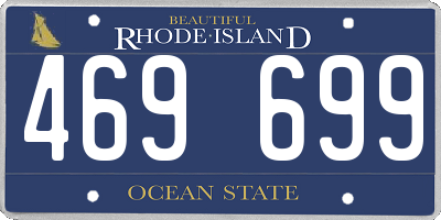 RI license plate 469699