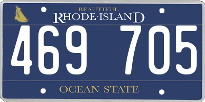 RI license plate 469705