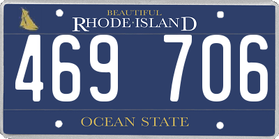RI license plate 469706