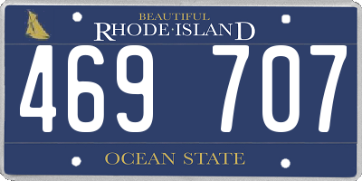 RI license plate 469707