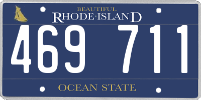 RI license plate 469711