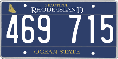 RI license plate 469715