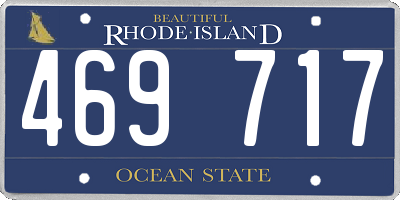 RI license plate 469717
