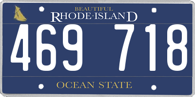 RI license plate 469718
