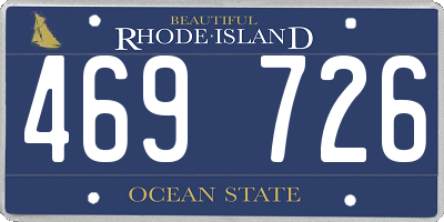RI license plate 469726