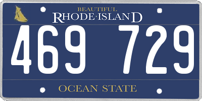 RI license plate 469729