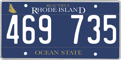 RI license plate 469735