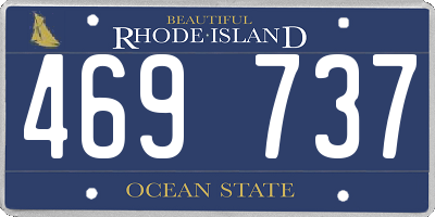 RI license plate 469737