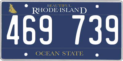 RI license plate 469739