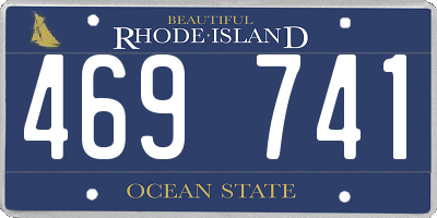 RI license plate 469741