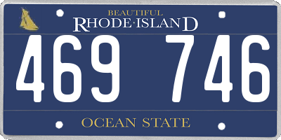 RI license plate 469746