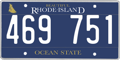 RI license plate 469751